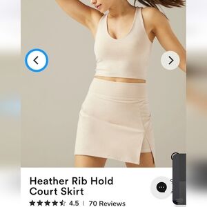 Beyond Yoga Cream Mini Skirt